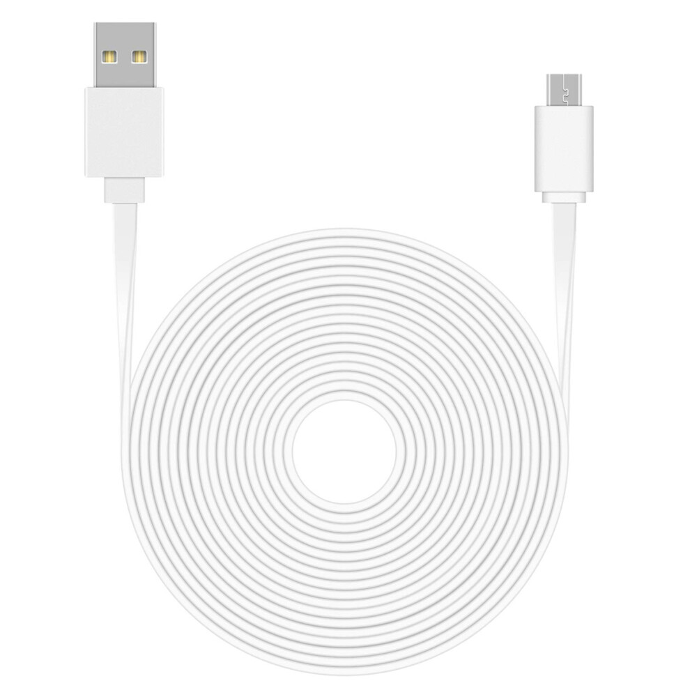 26Ft Flat Power Extension Cable For Security Cameras Compatible With Wyze Cam Pan Nest Cam Blink 9455672303200