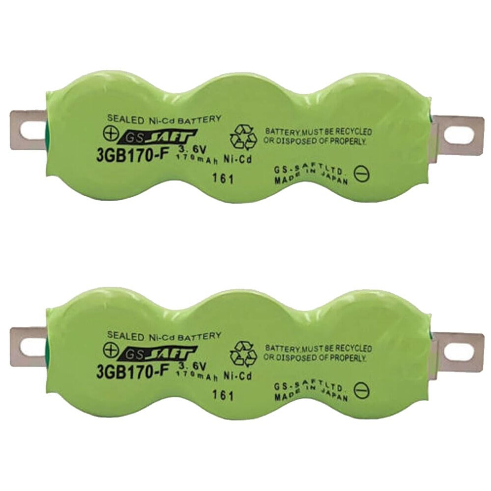 2Pack 3Gb170f 3.6V 170Mah Plc Backup Battery Rechargeable Lithium Pack For Industrial Controller 9092120788129