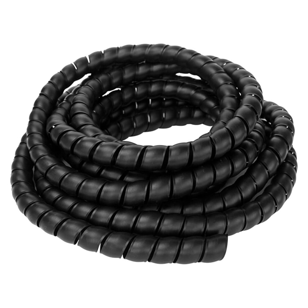 40Mm Spiral Cable Wrap Black Wire Harness Tubing 5M Sleeve For Cable Management 9455672303354