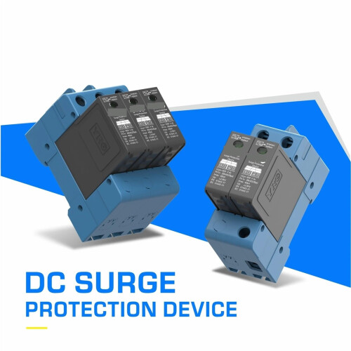 DC Surge Protector 2P 600V T2 Type for Solar PV Systems, Compact DualPole 40KA Protection 1