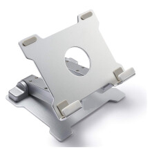 Adjustable Aluminum Laptop Stand 15 Inch with Foldable Design for Desk and Tablet Use