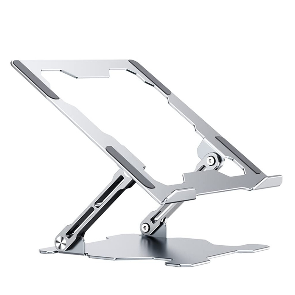 Ergonomic Adjustable Laptop Stand For Desk 1017 Inch Aluminum Riser With Heat Vent, Silver 9330225030317