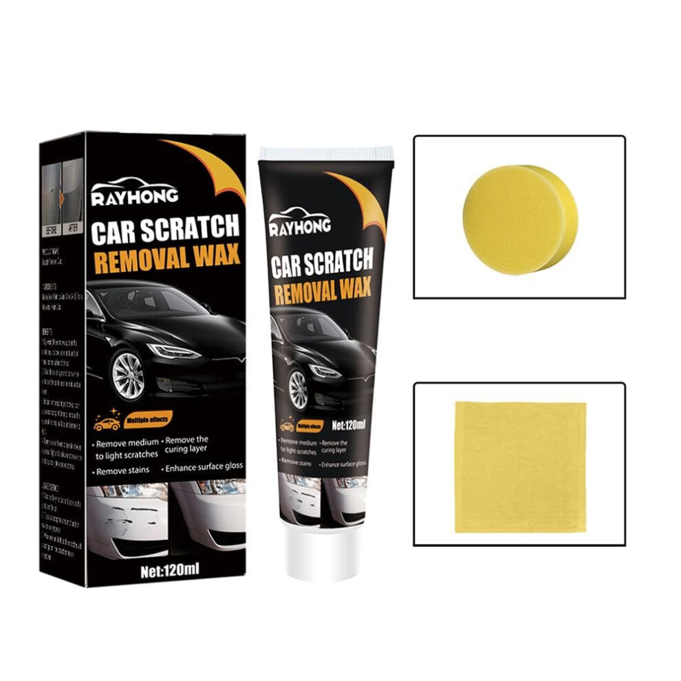Car Scratch Remover And Wax Kit 120Ml, Fast Twostep Polishing For All Paint Colors, Gloss Restoration Finish 9330225030287