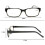 Reading Glasses +1.50 Blue Light Blocking Black Rectangle Frame for Computer and UV Protection 5