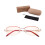 Blue Light Blocking Reading Glasses +1.5 Magnification Elegant Red Frame for Computer Use 2