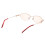 Blue Light Blocking Reading Glasses +1.5 Magnification Elegant Red Frame for Computer Use 3