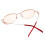 Blue Light Blocking Reading Glasses +1.5 Magnification Elegant Red Frame for Computer Use 4