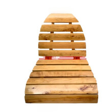 Cedar Wood Folding Bathtub Stool with Backrest for Indoor and Outdoor Use, Compact and Lightweight