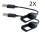 Charger Cable 2 Pack USB Replacement Cord Fast Charging Durable Travel Friendly for Fitbit Flex 1