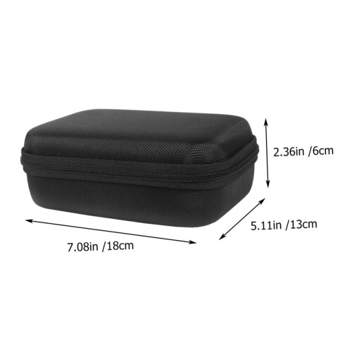Hard Drive Case with Shockproof EVA Shell for Travel Electronics Accessories Organizer Black 1