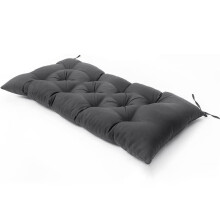 Outdoor Bench Cushion 180x50cm Waterproof NonSlip Grey Rectangular Patio and Garden Seat Pad