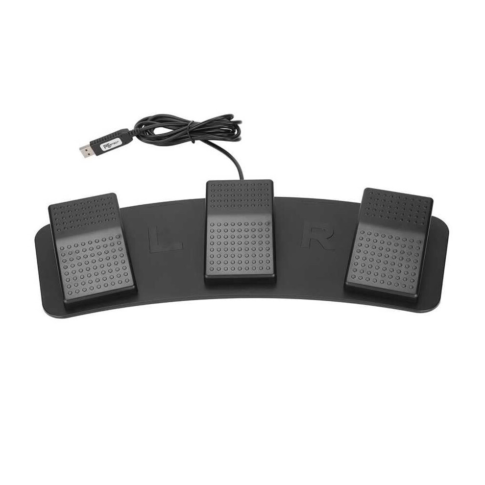 Usb Triple Foot Pedal Switch, Programmable Hands Controller For Pc Gaming, Zoom, And Testing 9092120790436