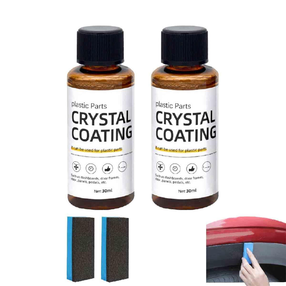 Car Plastic Restorer Kit With Scratch Formula, Deep Restoration And Longlasting Gloss (2 Pcs) 9330225030805