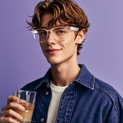 Anti-Blue Light Smart Glasses for Driving and Web Conferencing 2