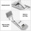 2pcs Foldable Keyboard Riser Stand with Adjustable Tilt and AntiSlip Pads, Silver Laptop Stand 3