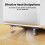 2pcs Foldable Keyboard Riser Stand with Adjustable Tilt and AntiSlip Pads, Silver Laptop Stand 5