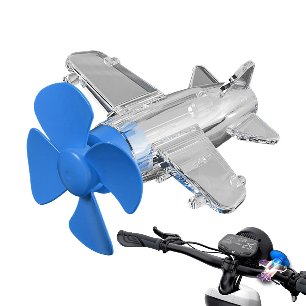 Wind Powered Led Propeller For Motorcycle, Selfpowered Colorful Airplane Design For Night Riding Light 9330225030935