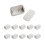 10Pcs LR44 AG13 Battery Storage Case with Transparent Lid Secure Snap Closure Compact Holder 1