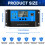 60A PWM Solar Charge Controller 12V 24V with LCD Display Dual USB Ports and Programmable Timer 2