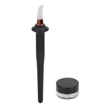 3 Piece Silicone Eyeliner Brush Set Skin Color Waterproof 4g Makeup Tool