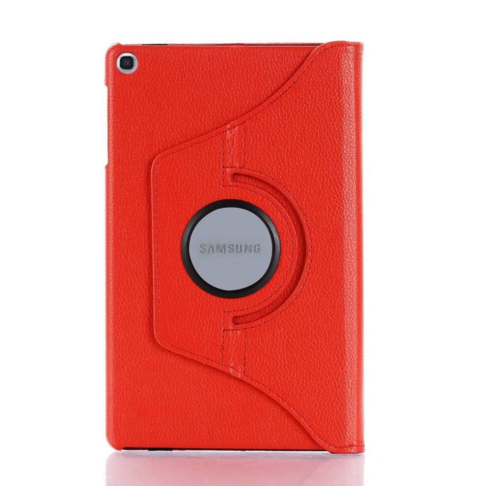 360 Rotating Pu Leather Folio Stand Cover Slim Lightweight Case For Samsung Galaxy Tab A 8.0 2019 Red 9455672306027