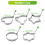 Fried Egg Molds, Pancake Mold Maker with Handle for Kids, Mold Non Stick for Griddle Pan 5Pcs 7