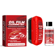 Car Glass Rain Repellent Kit 60ml Rainproof Windshield Cleaner with Brush for Oil Film Removal and Enhanced Visibility