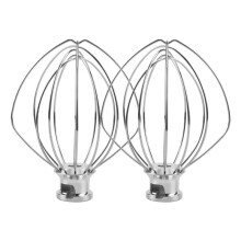 2 Pack Stainless Steel Wire Whip Mixer Attachment for K45WW Flour Cake Balloon Whisk Egg Cream Stirrer
