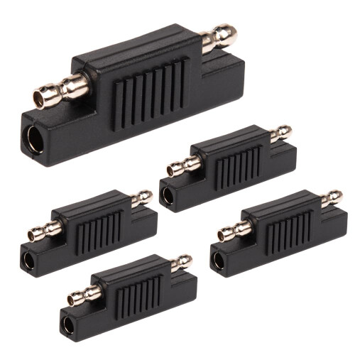 SAE Connector Set 5 Pack Polarity Reverse Adapter Quick Disconnect Extension for Solar Panel Charger