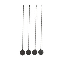 Plafondventilator-Trekkettingset, 4-Delige Lamp- en Ventilatorpatroon Trekketting Verlengventilator Trekkettinghanger