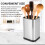 Stainless Steel Kitchen Utensil Holder, Kitchen Cutlery Storage, Utensil Organizer, Modern Rectangular Design,17X10cm 9