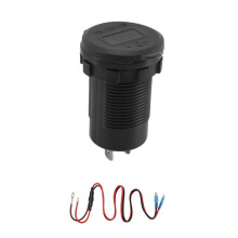 12-V-USB-Steckdose, Dual-Schnellladung mit Voltmeter und Netzschalter, Multifunktions-USB-Ladeadapter für Auto-Marine-LKW