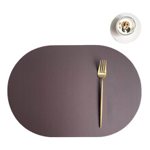 PU Leather Dining Table Mats Set With Coasters Kitchen-Kajiabai