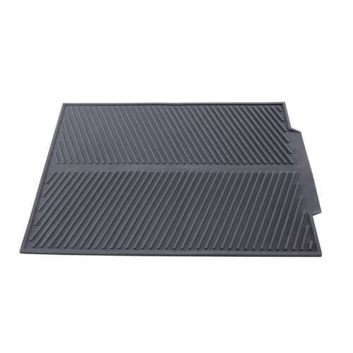Drain Rack Silicone Dish Drainer Tray Large Sink Drying Rack Worktop Organizer Drying Rack for Dishes Tableware Grey
