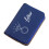 Accordion Card Holder Multiple Pockets PU Leather-Deep Blue 1