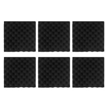 6Pcs 30X30X4CM Insonorisation Carreaux de Mousse Acoustique Bruit Insonorisant