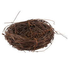 Handmade Vine Twig Bird Nest Home Nature Holiday for Photo Garden Decor