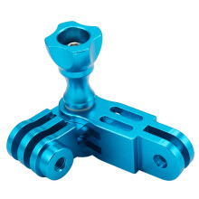 CNC Aluminium alloy Three-Way Pivot Arm Mount Adapter for Hero 1 2 3 3+ 4 5 Session/for Yi/SJ/GitUp Sport Camera