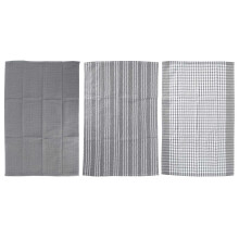 Classic Kitchen Towels, Natural Cotton, The Best Tea Towels, Dish Cloth, Absorbent and Lint-Free, Machine Washable, 18 x 25 Inch, 3 Pack, White