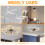 Ceiling Fan Pull Chain Set, 4 Pieces Bulb and Fan Pattern Pull Chain Extension Fan Pull Chain Pendant 6