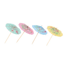 100 Sombrillas de CóCtel de Papel Mixto Sombrillas para Fiesta Accesorios de Bebidas Tropicales