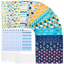 Envelopes de OrçAmento de 24 PeçAs A6 Bolsos para Sistema de Envelope de Dinheiro, Planejador de OrçAmento, Carteira de Envelope de Dinheiro com