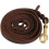 2M Long Leather Braided Pet Dog Walk Traction Collar Strap Training Leash Lead 1
