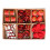 Shatterproof Plastic Foam Decorative Baubles Christmas Tree-Red 1