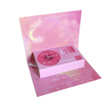 Individualized Keepsakes Card With-Pink Starry Sky Gram