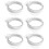 Set of 6 Clear Plastic Bird Cage Feeder Dish For-Grey large 1
