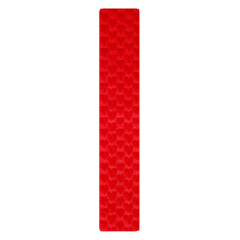 3D Quilted Plush Heart Pattern Fleece Table Runner-93cm Red