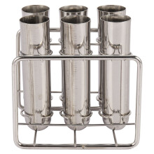 Stainless Steel Molds Ice Cream Sticks Brush for Home DIY Fruit Innovative Ice Tube Molds 6 Molds
