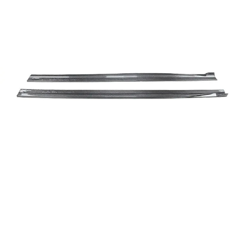 Carbon Fiber Look Side Skirt Extension For Mercedes Benz W177 Cla C118 Amg 2018+ Sporty Fit 9455672306225