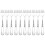 10 PCS Fork Table Stainless Steel Steak Fork Forks Cutlery Dinner Table, Fruit Salad, Steak-18.5cm Total Length 8